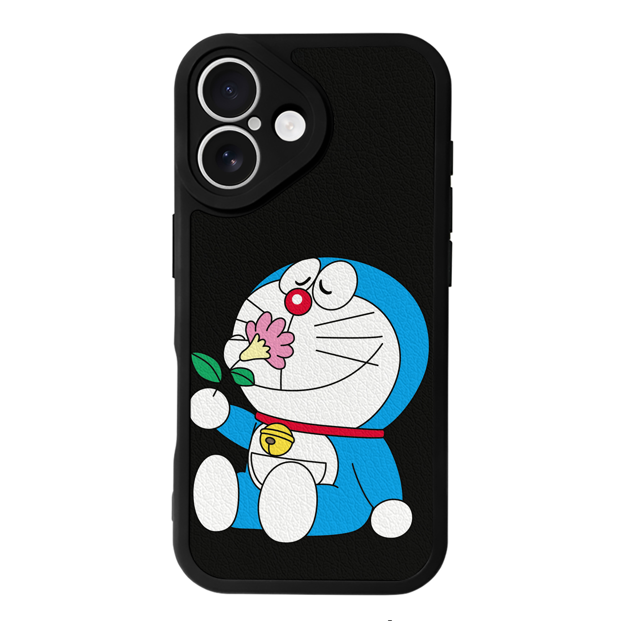 （画像用） ドラえもん Doraemon 【iPhone 16シリーズ対応】シリコンスマホケース（レザー調） 材質：シリコン